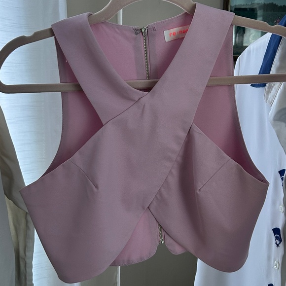 re:named Tops - Zip Back Crop Top